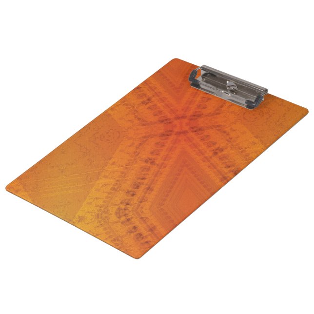 Acceptance | Red Orange Yellow Shibori Pattern Clipboard (Angled)