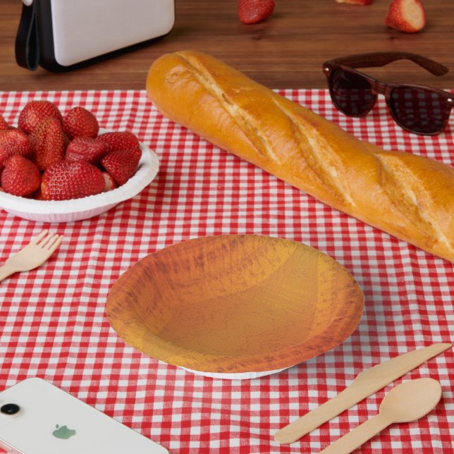 Acceptance | Red Orange Yellow Shibori Pattern Paper Plate (Picnic)