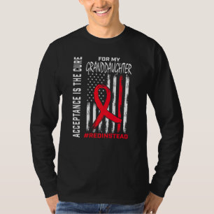 Acceptance Redinstead Red Instead Autism Granddaug T-Shirt