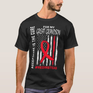 Acceptance Redinstead Red Instead Autism Great Gra T-Shirt