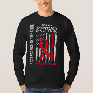 Acceptance Redinstead Wear Red Instead Autism Brot T-Shirt