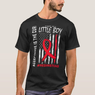 Acceptance Redinstead Wear Red Instead Autism Son T-Shirt