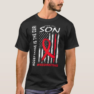 Acceptance Redinstead Wear Red Instead Autism Son T-Shirt