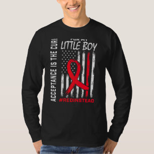 Acceptance Redinstead Wear Red Instead Autism Son T-Shirt