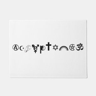 Acceptance Symbols 2 light Door Mat