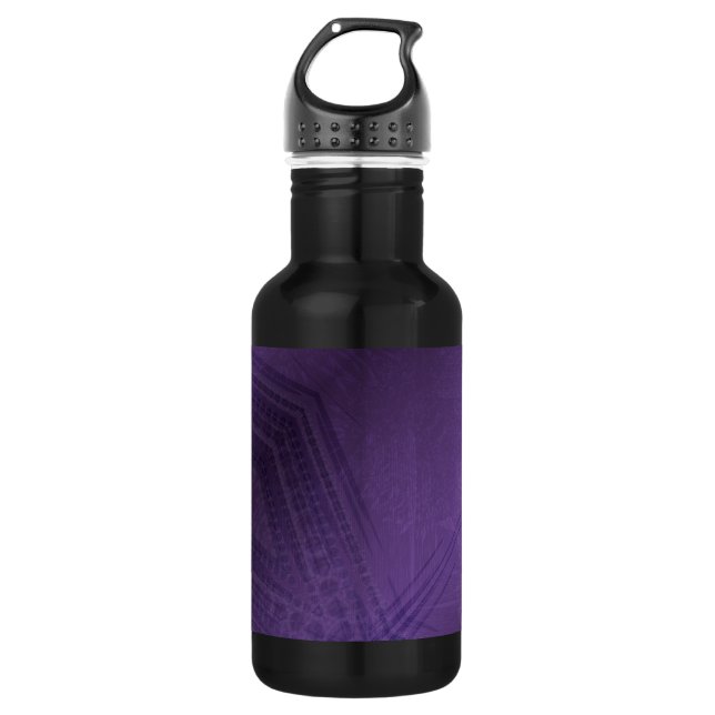 Acceptance | Violet Eclectic Boho Pattern 532 Ml Water Bottle (Front)