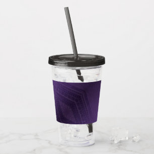 Acceptance   Violet Eclectic Boho Pattern Acrylic Tumbler