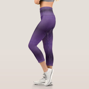 Acceptance   Violet Eclectic Boho Pattern Capri Leggings