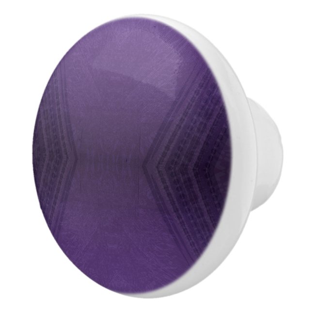 Acceptance | Violet Eclectic Boho Pattern Ceramic Knob (Right)