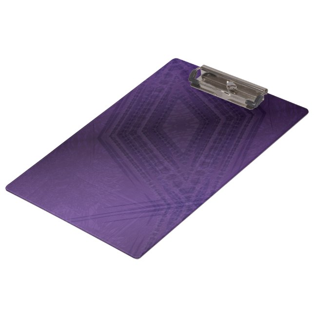 Acceptance | Violet Eclectic Boho Pattern Clipboard (Angled)