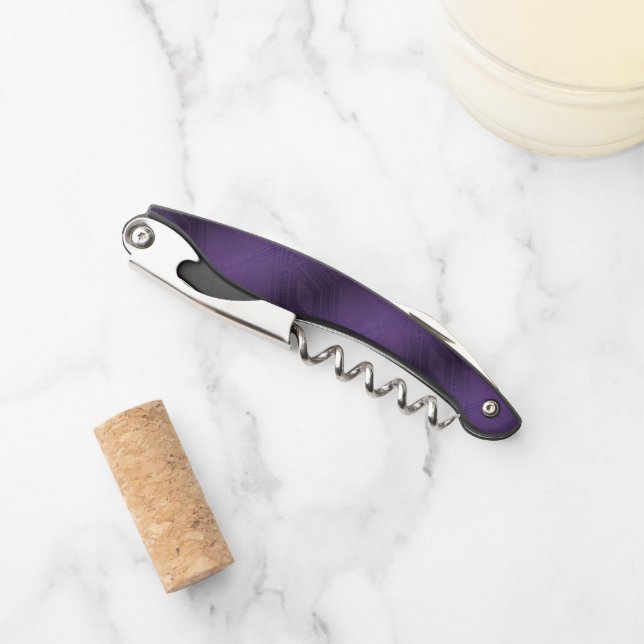 Acceptance | Violet Eclectic Boho Pattern Corkscrew (Front)