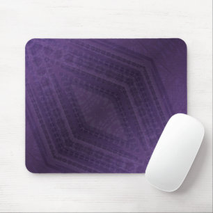 Acceptance Violet Eclectic Boho Pattern Mouse Pad