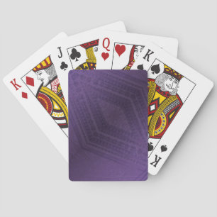 Acceptance   Violet Eclectic Boho Pattern Playing Cards