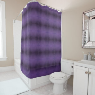 Acceptance Violet Eclectic Boho Pattern Shower Curtain