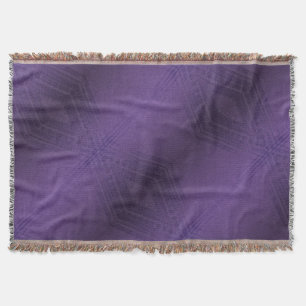 Acceptance   Violet Eclectic Boho Pattern Throw Blanket