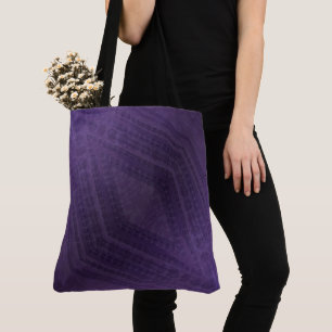 Acceptance Violet Eclectic Boho Pattern Tote Bag