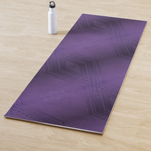 Acceptance   Violet Eclectic Boho Pattern Yoga Mat