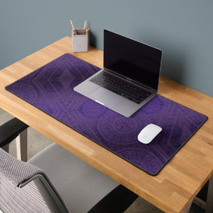 Acceptance   Violet Meditation Medallions Desk Mat