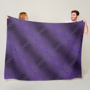 Acceptance   Violet Meditation Medallions Fleece Blanket