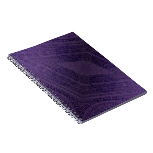 Acceptance | Violet Meditation Medallions Notebook (Right Side)