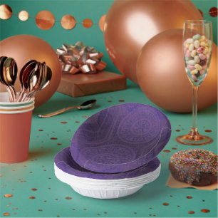 Acceptance Violet Meditation Medallions Paper Plate