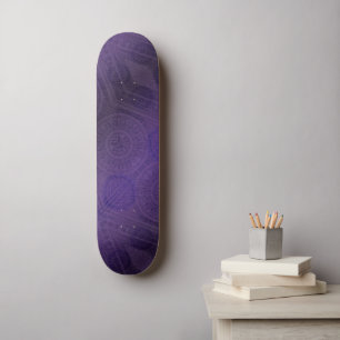 Acceptance   Violet Meditation Medallions Skateboard