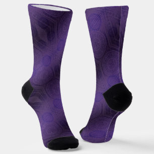 Acceptance   Violet Meditation Medallions Socks