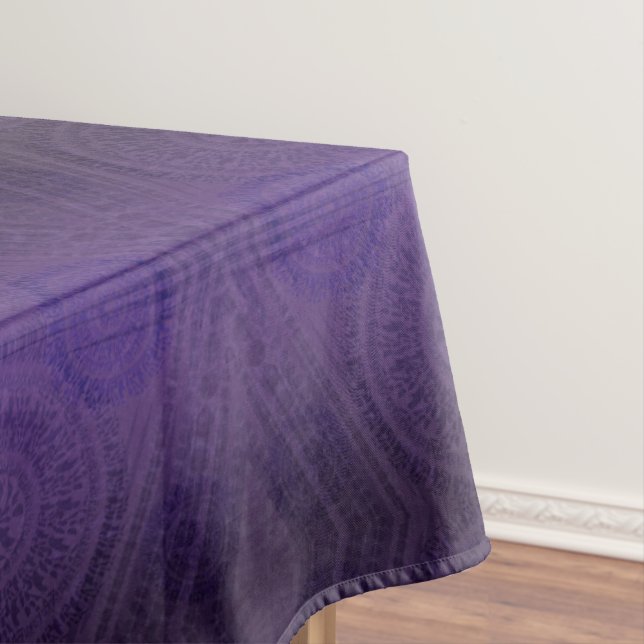 Acceptance | Violet Meditation Medallions Tablecloth (In Situ)