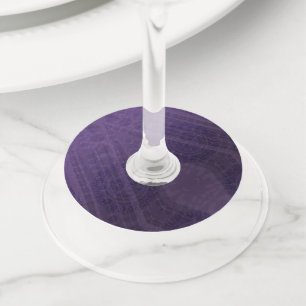 Acceptance Violet Meditation Medallions Wine Glass Tag