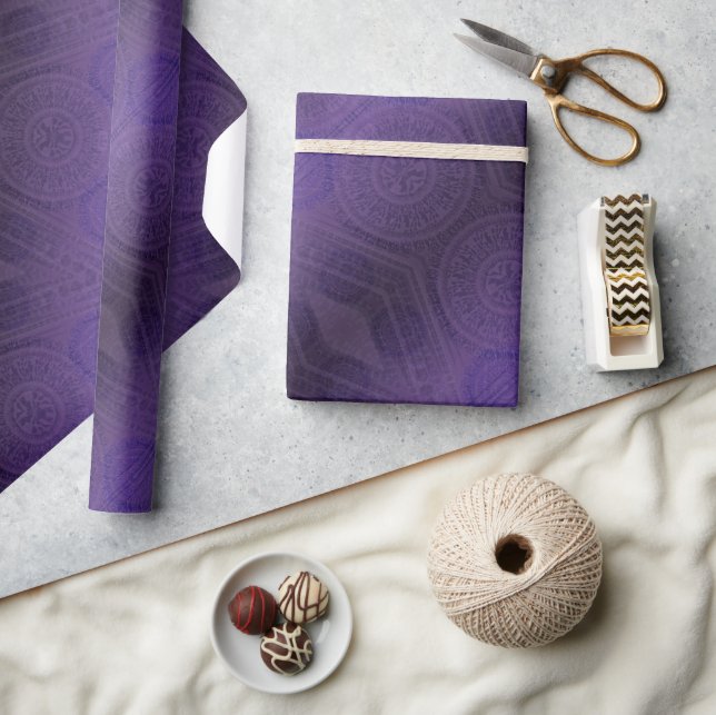 Acceptance | Violet Meditation Medallions Wrapping Paper (Crafts)