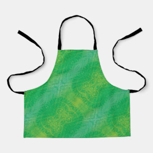 Acceptance   Yellow Green Blue Boho Medallions Apron