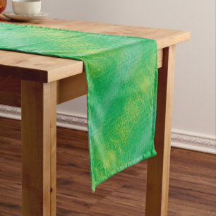 Acceptance   Yellow Green Blue Boho Medallions Long Table Runner