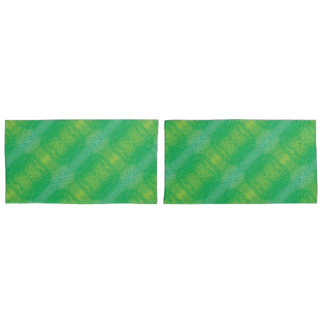 Acceptance | Yellow Green Blue Boho Medallions Pillowcase (Front-Set)