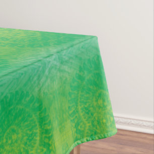 Acceptance Yellow Green Blue Boho Medallions Tablecloth