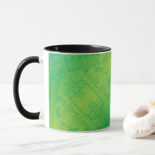 Acceptance   Yellow Green Blue Shibori Pattern Mug