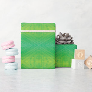 Acceptance   Yellow Green Blue Shibori Pattern Wrapping Paper