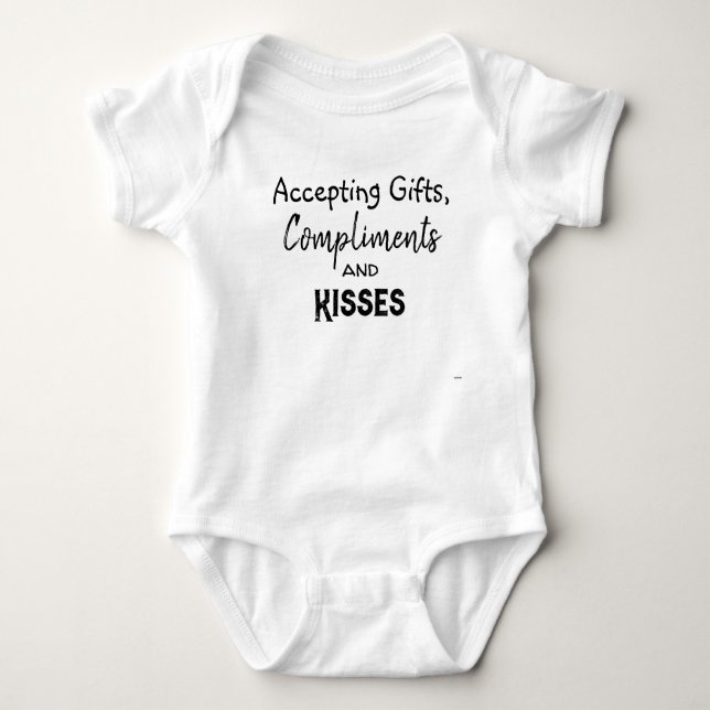 Accepting gifts Baby t-shirt HAMbyWG Baby Bodysuit (Front)