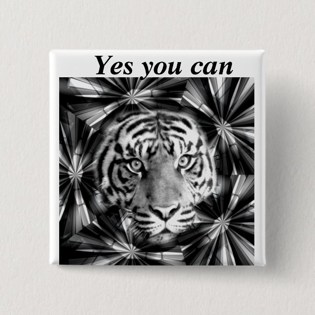 Accepting Me_ 15 Cm Square Badge (Front)