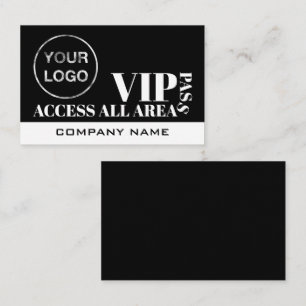 Access All Areas Logo Design, VIP Cards