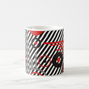 access   black stripes coffee mug