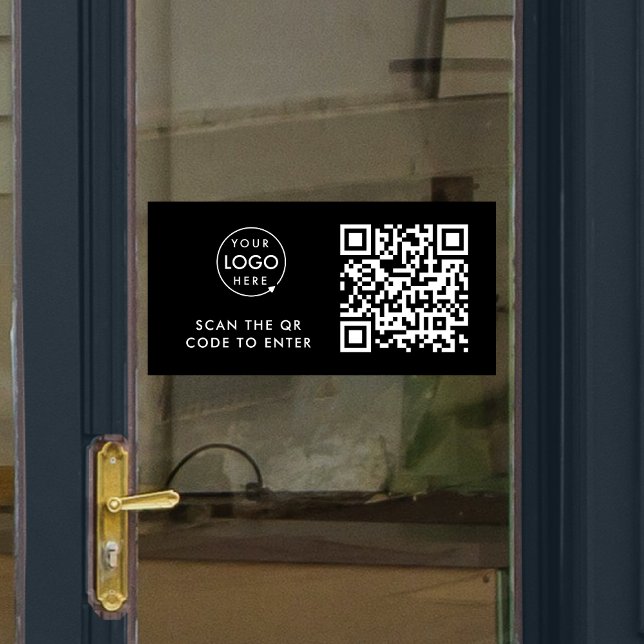 Access Control | QR Code Black Business Logo (Creator Uploaded)