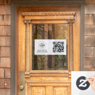 Access Control QR Code Business Logo Entry