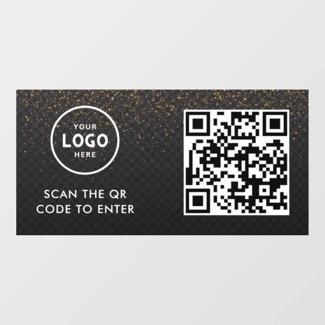 Access Control | QR Code Business Logo Entry Blue  (Sheet)