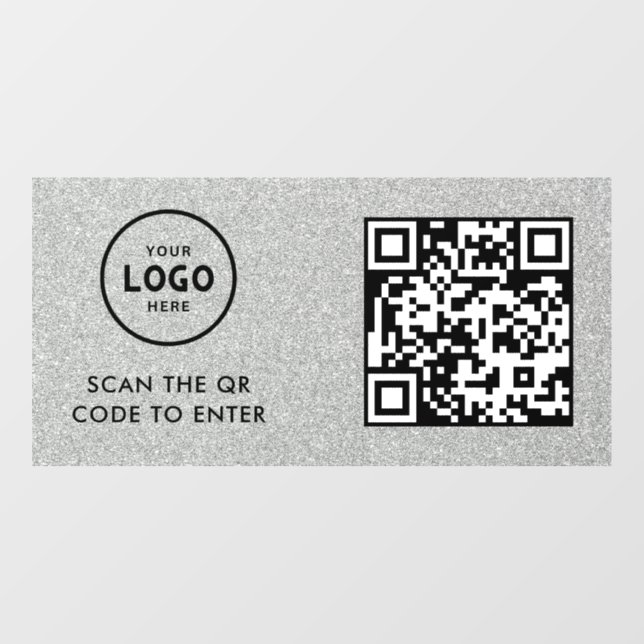 Access Control | QR Code Business Logo Entry Blue  (Sheet)
