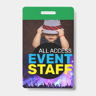 Access event staff ID badge