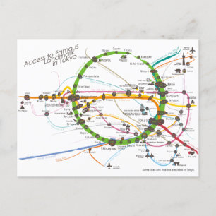 Access to Famous Landmark in Tokyo rev2 Postcard