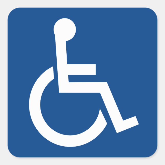 Accessibility Square Sticker (Front)