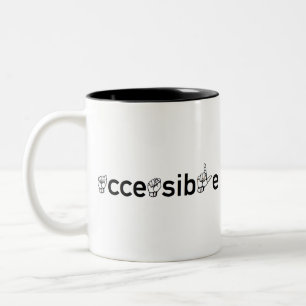 accessible - ASL Two-Tone Coffee Mug