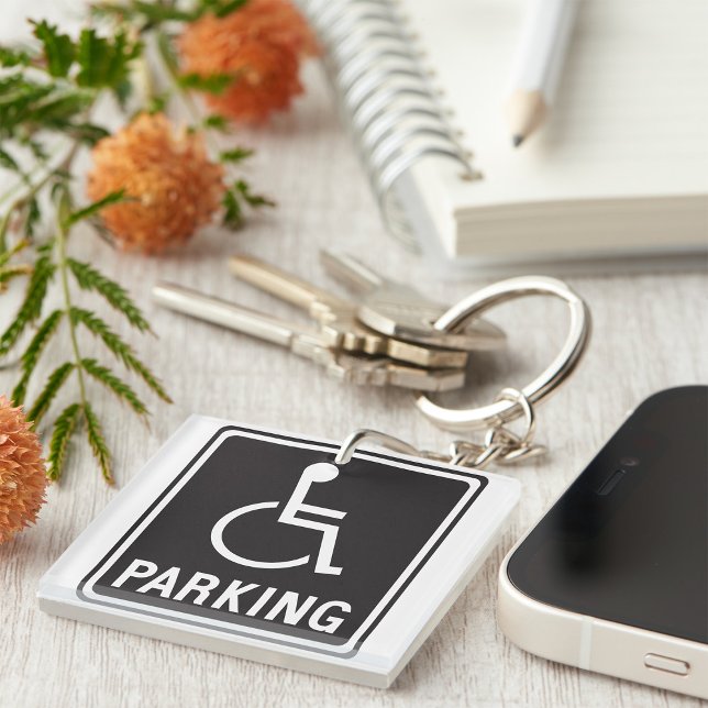 Accessible Parking Sign Wheelchair Symbol Key Ring (Creator Uploaded)
