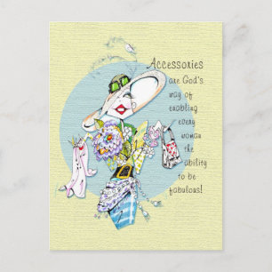 Accessories are God's way...postcard Postcard